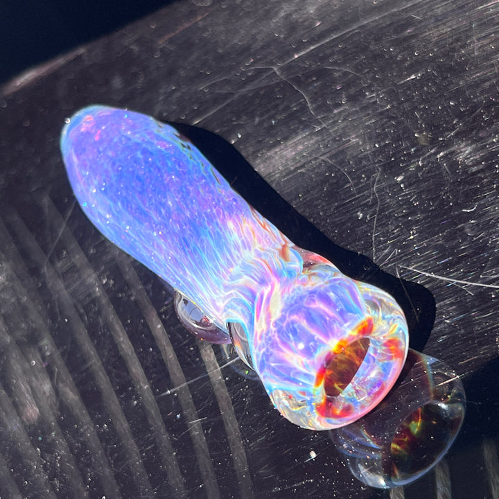 Purple Nebula Chillum Glass Pipe Tako Glass   