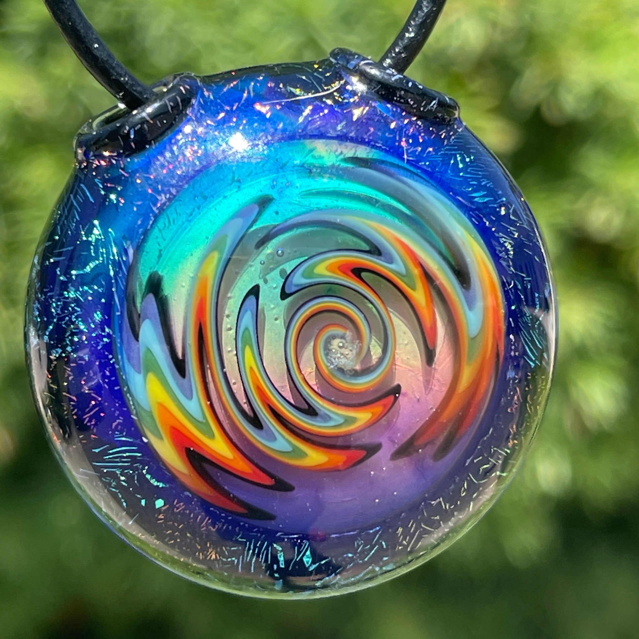 Handmade glass pendant on sale necklaces