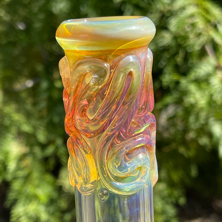 8" Fumed Straight Bong Glass Pipe Mary Jane's Glass   