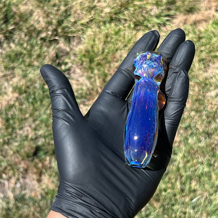 Purple Nebula Chillum Glass Pipe Tako Glass   