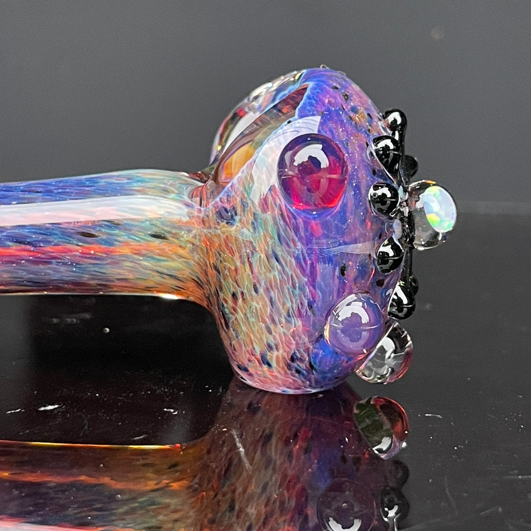 Purple Magic Opal Marble Pipe Glass Pipe Beezy Glass   