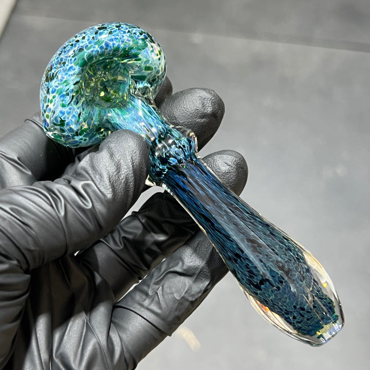 Blue Frit Pipe Glass Pipe Beezy Glass