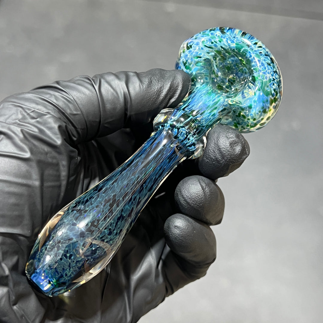 Blue Frit Pipe Glass Pipe Beezy Glass