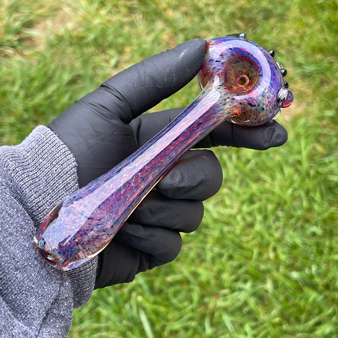 Purple Magic Opal Marble Pipe Glass Pipe Beezy Glass   