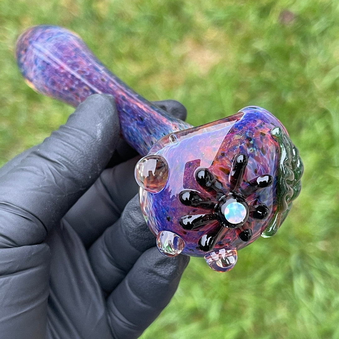 Purple Magic Opal Marble Pipe Glass Pipe Beezy Glass   