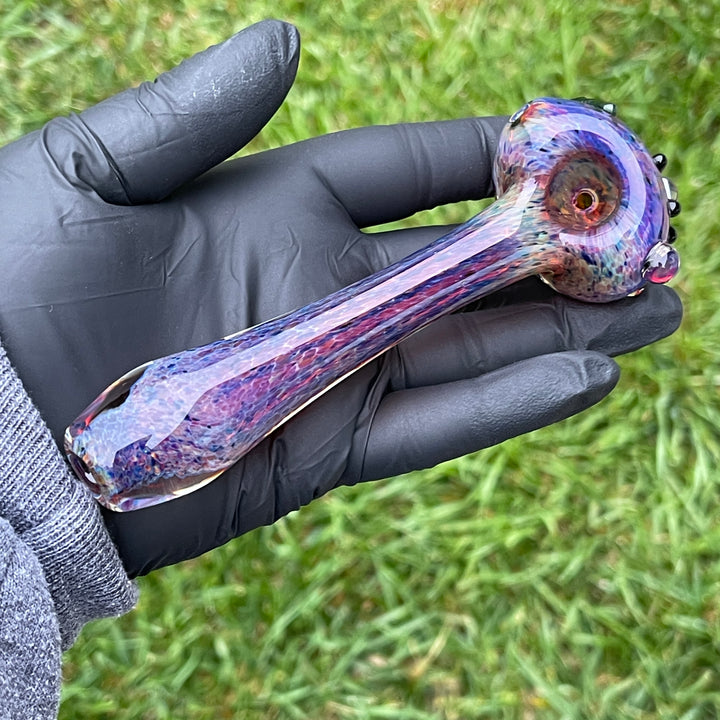 Purple Magic Opal Marble Pipe Glass Pipe Beezy Glass   