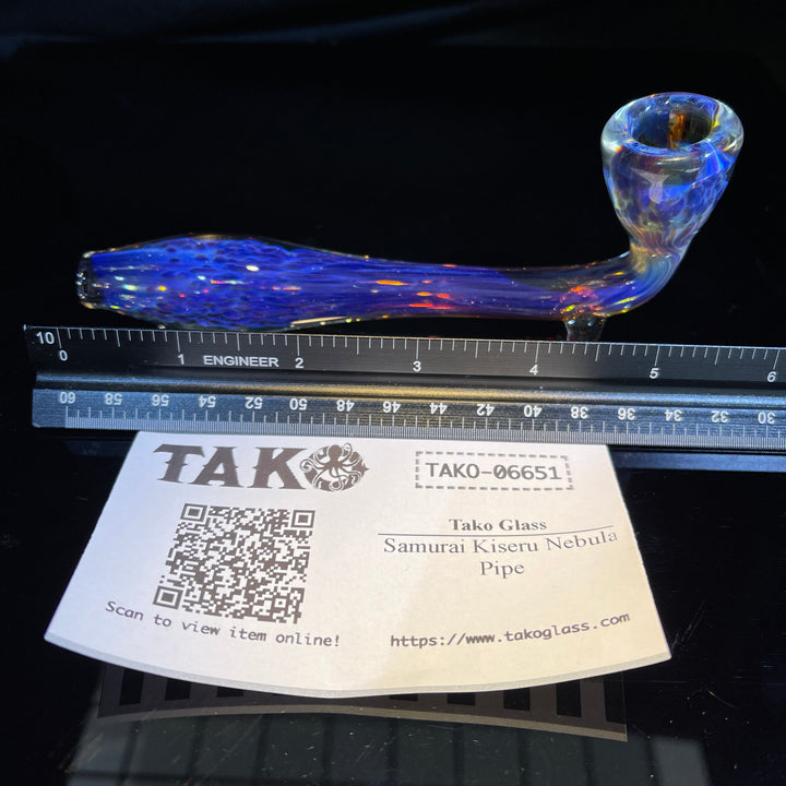 Samurai Kiseru Nebula Pipe Glass Pipe Tako Glass   