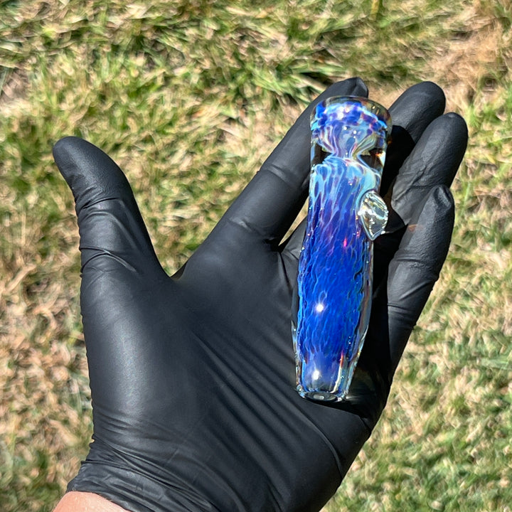 Purple Nebula Chillum Glass Pipe Tako Glass   