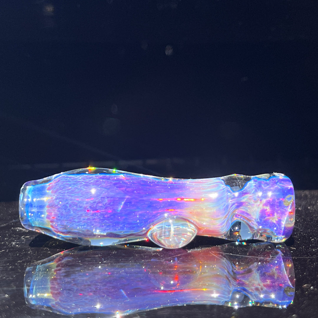 Purple Nebula Chillum Glass Pipe Tako Glass   