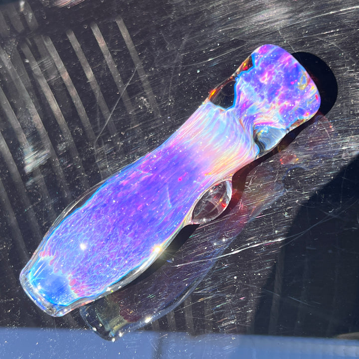 Purple Nebula Chillum Glass Pipe Tako Glass   