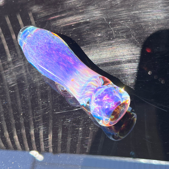 Purple Nebula Chillum Glass Pipe Tako Glass   