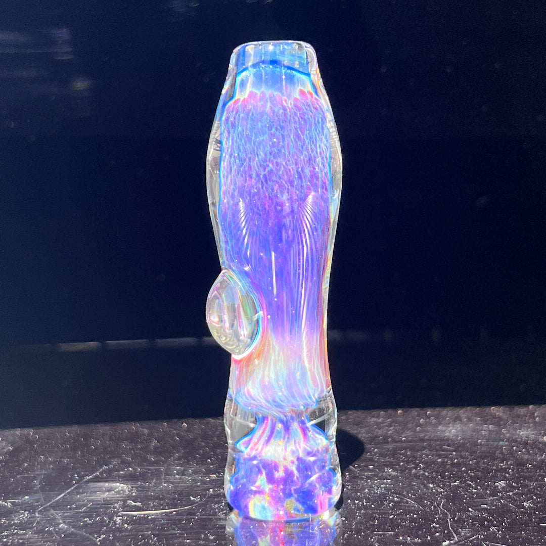 Purple Nebula Chillum Glass Pipe Tako Glass   