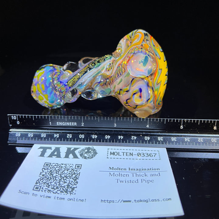 Molten Thick and Twisted Pipe Glass Pipe Molten Imagination   