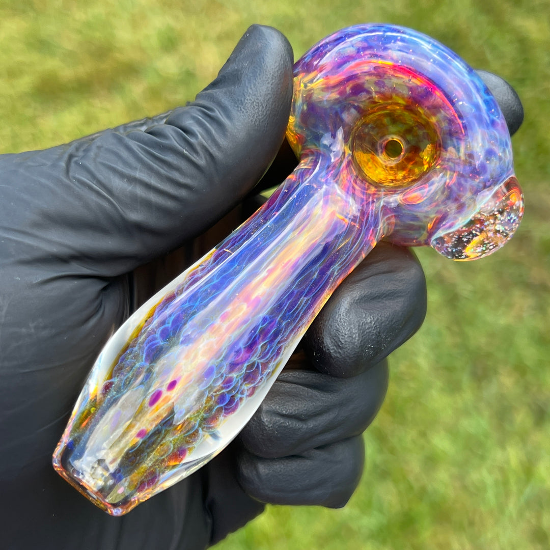 Purple Ghost Crushed Opal Marble Pipe Glass Pipe Tako Glass   