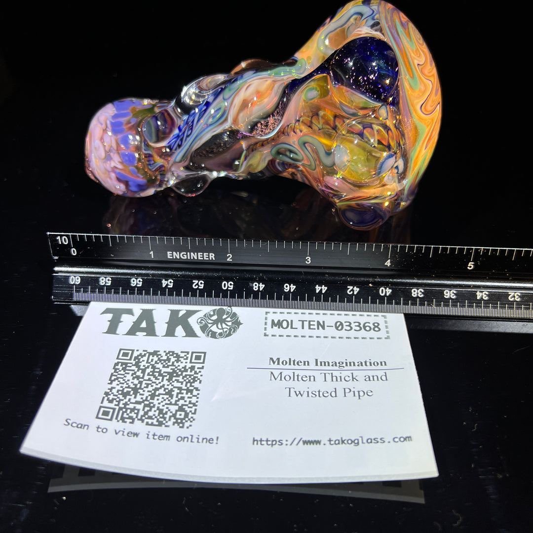 Molten Thick and Twisted Pipe Glass Pipe Molten Imagination   