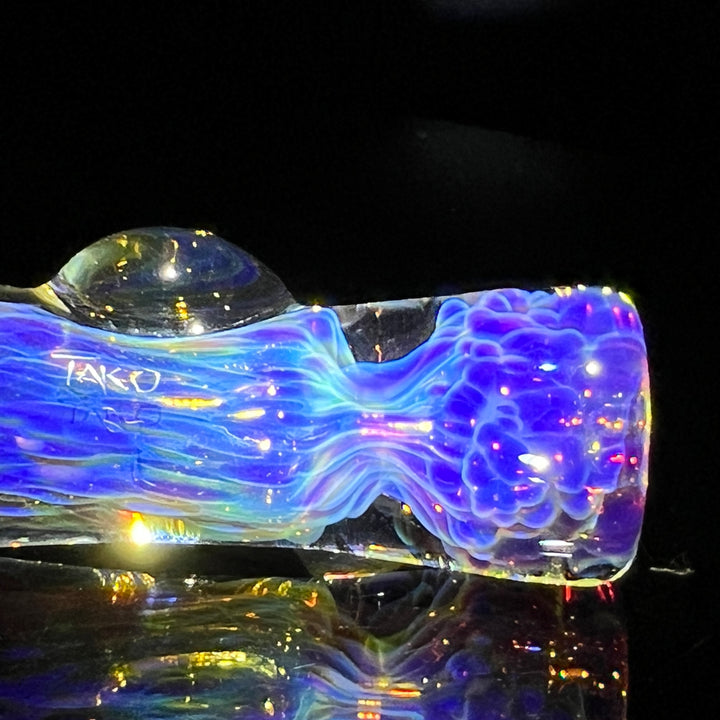 Purple Ghost Chillum Glass Pipe Tako Glass   