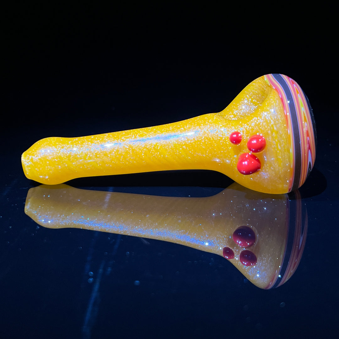 Fire Dichro Spoon Glass Pipe Dan Longden Glass   