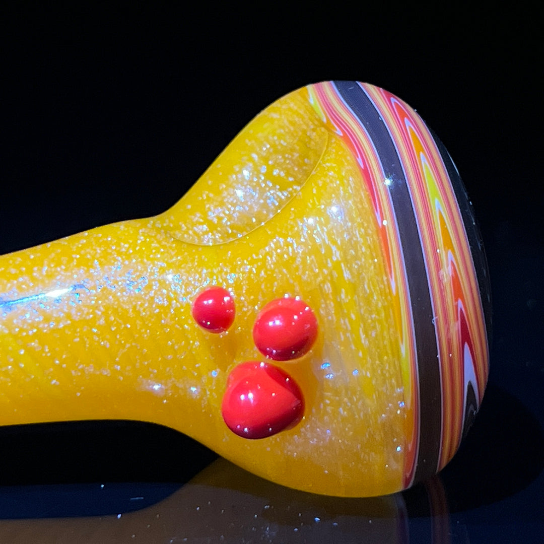 Fire Dichro Spoon Glass Pipe Dan Longden Glass   