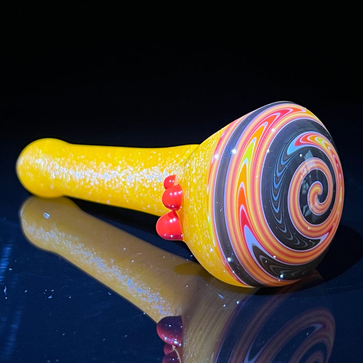 Fire Dichro Spoon Glass Pipe Dan Longden Glass   