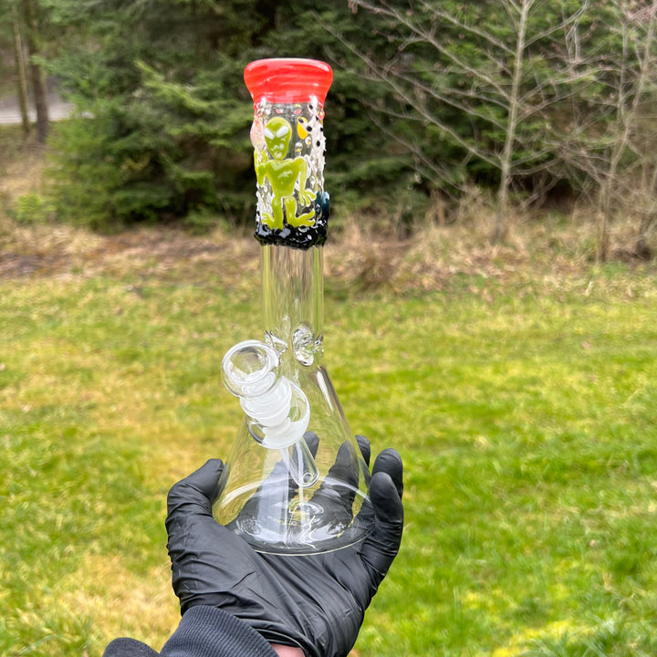 9" Alien Bong Glass Pipe Mary Jane's Glass