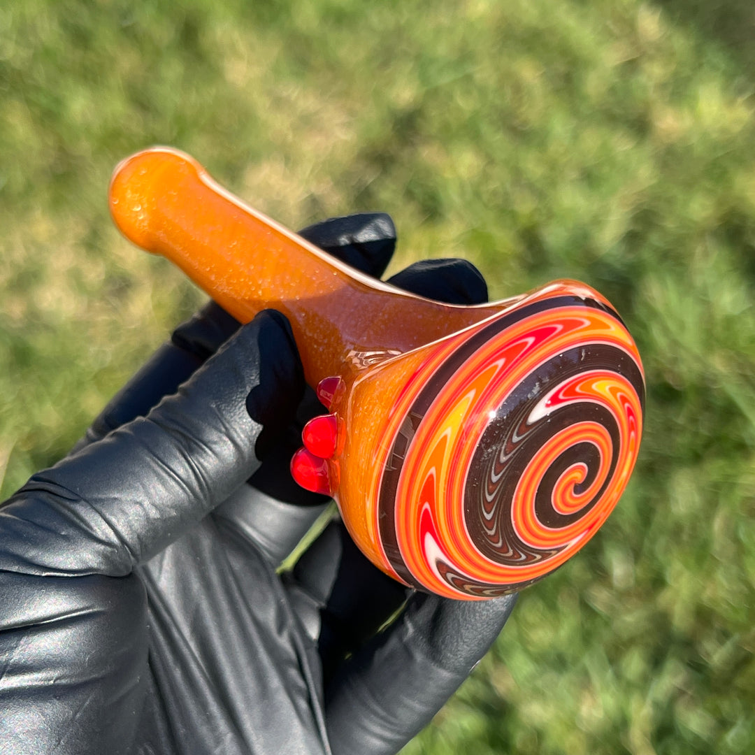 Fire Dichro Spoon Glass Pipe Dan Longden Glass   