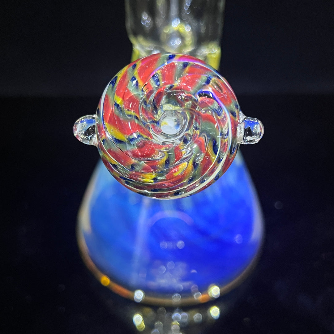 10" Fume Beaker Bong + Pull Slide Combo Glass Pipe TG   