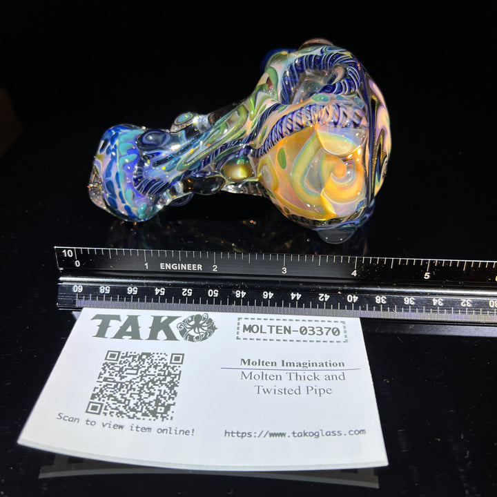 Molten Thick and Twisted Pipe Glass Pipe Molten Imagination   