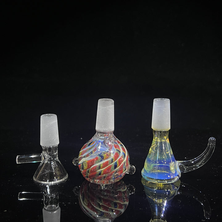 10" Fume Beaker Bong + Pull Slide Combo Glass Pipe TG   