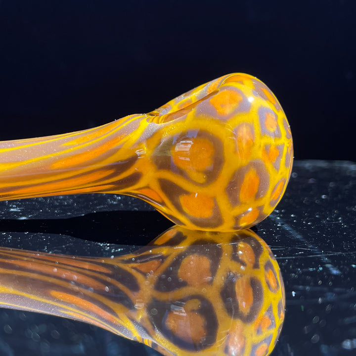 Leopard Pipe Glass Pipe Hoffman Glass   