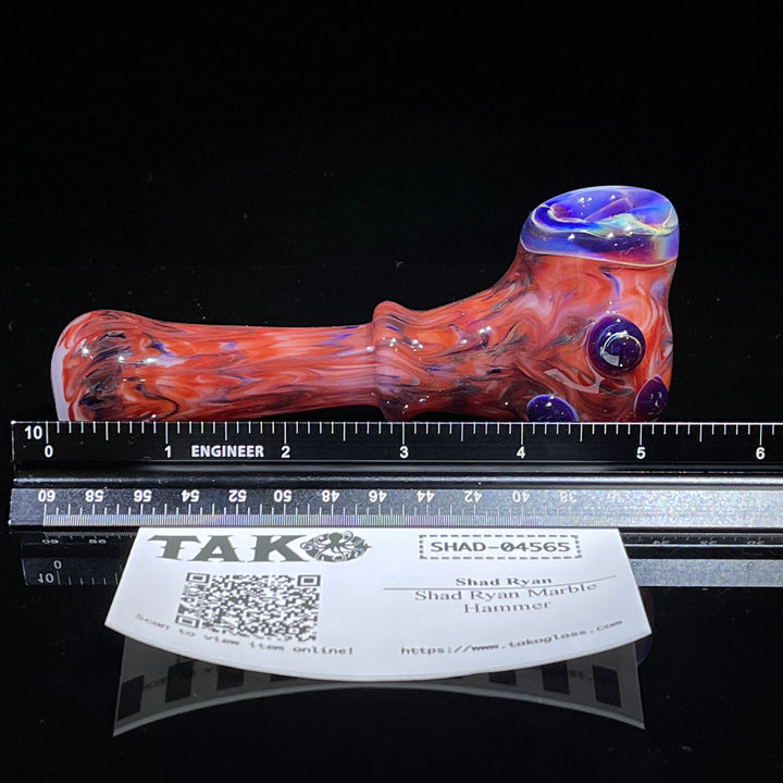 Shad Ryan Marble Hammer Glass Pipe Shad Ryan   