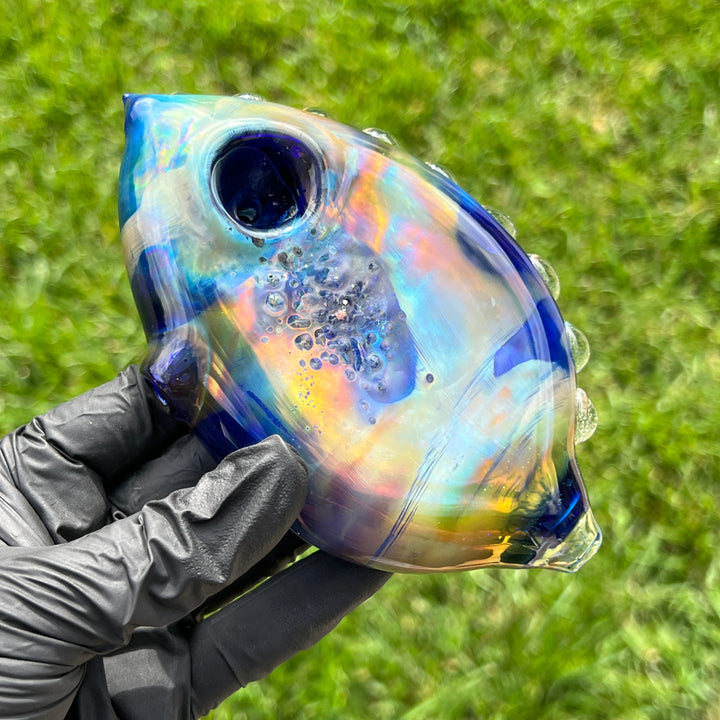 Flat Fish Bubble Glass Pipe Glass Pipe Street Kitty Glass   