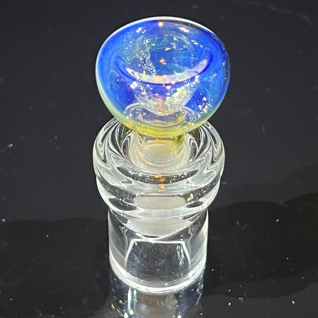 15" Fumed Bent Neck Color Rake Beaker Bong Glass Pipe Mary Jane's Glass