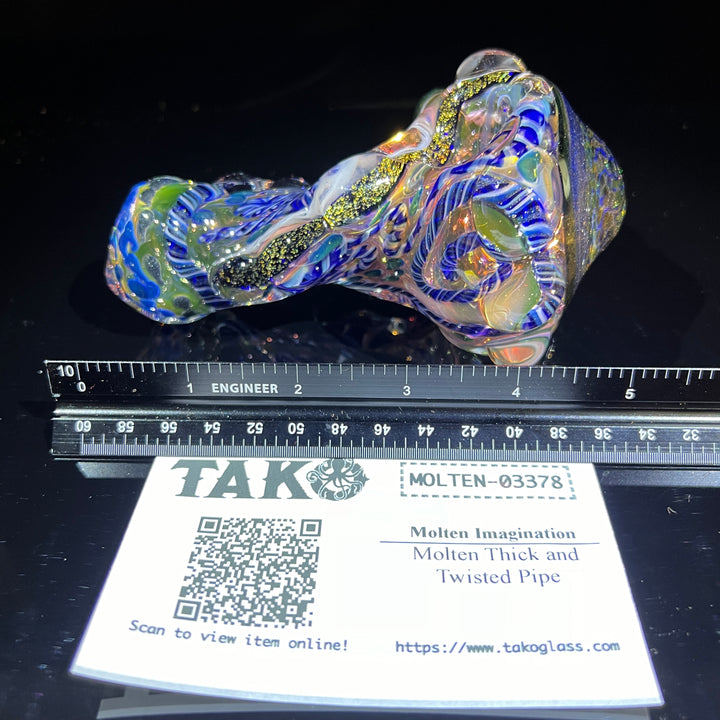 Molten Thick and Twisted Pipe Glass Pipe Molten Imagination   