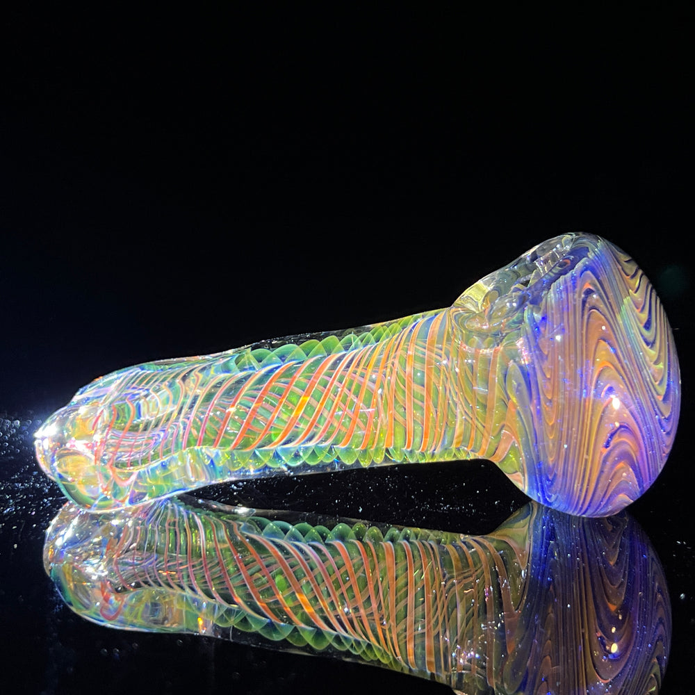 Fumed Swirl Pipe Glass Pipe TG