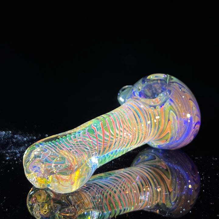 Fumed Swirl Pipe Glass Pipe TG   