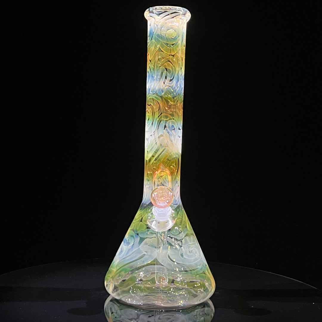 15" Fumed Swirling Beaker Bong Glass Pipe Mary Jane's Glass