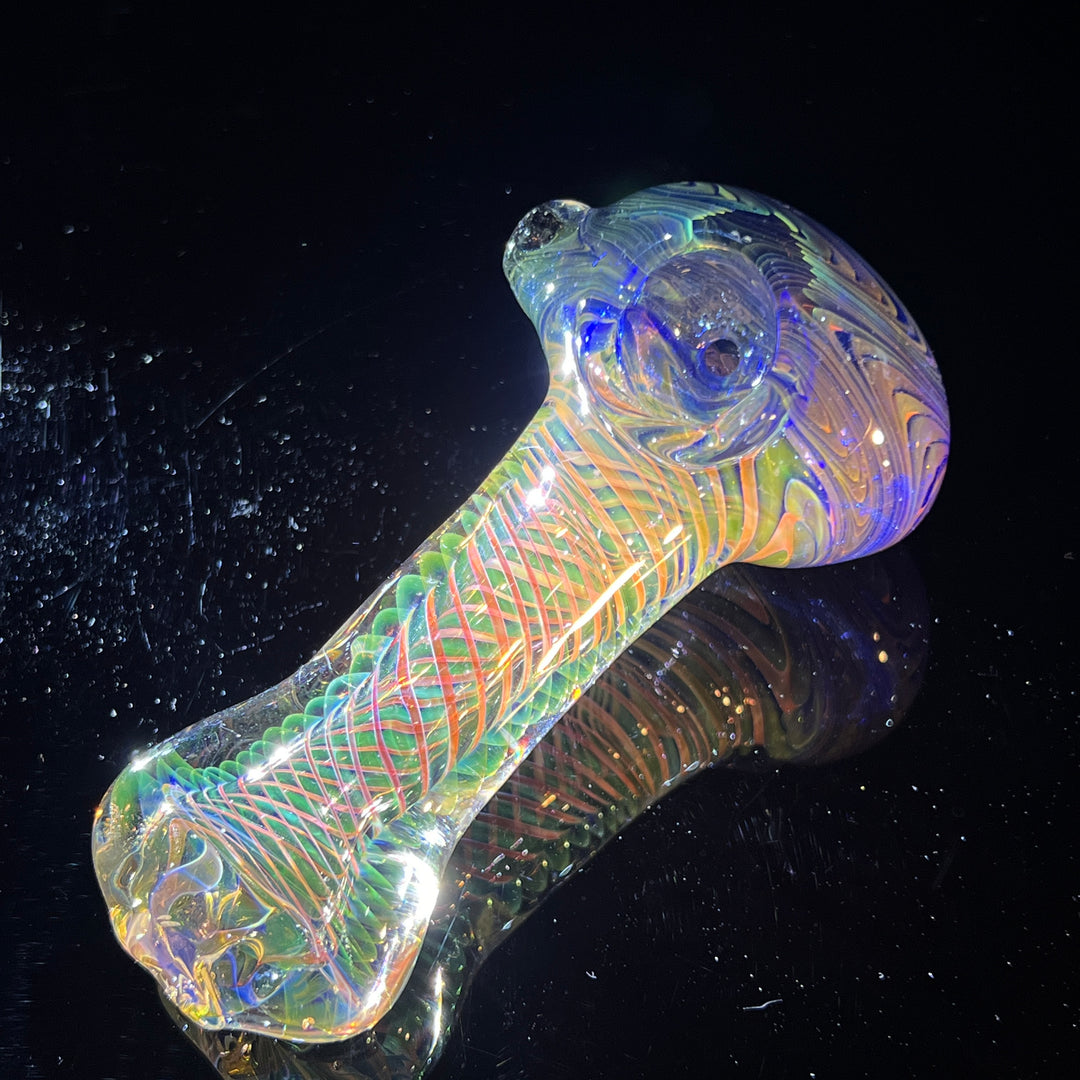 Fumed Swirl Pipe Glass Pipe TG