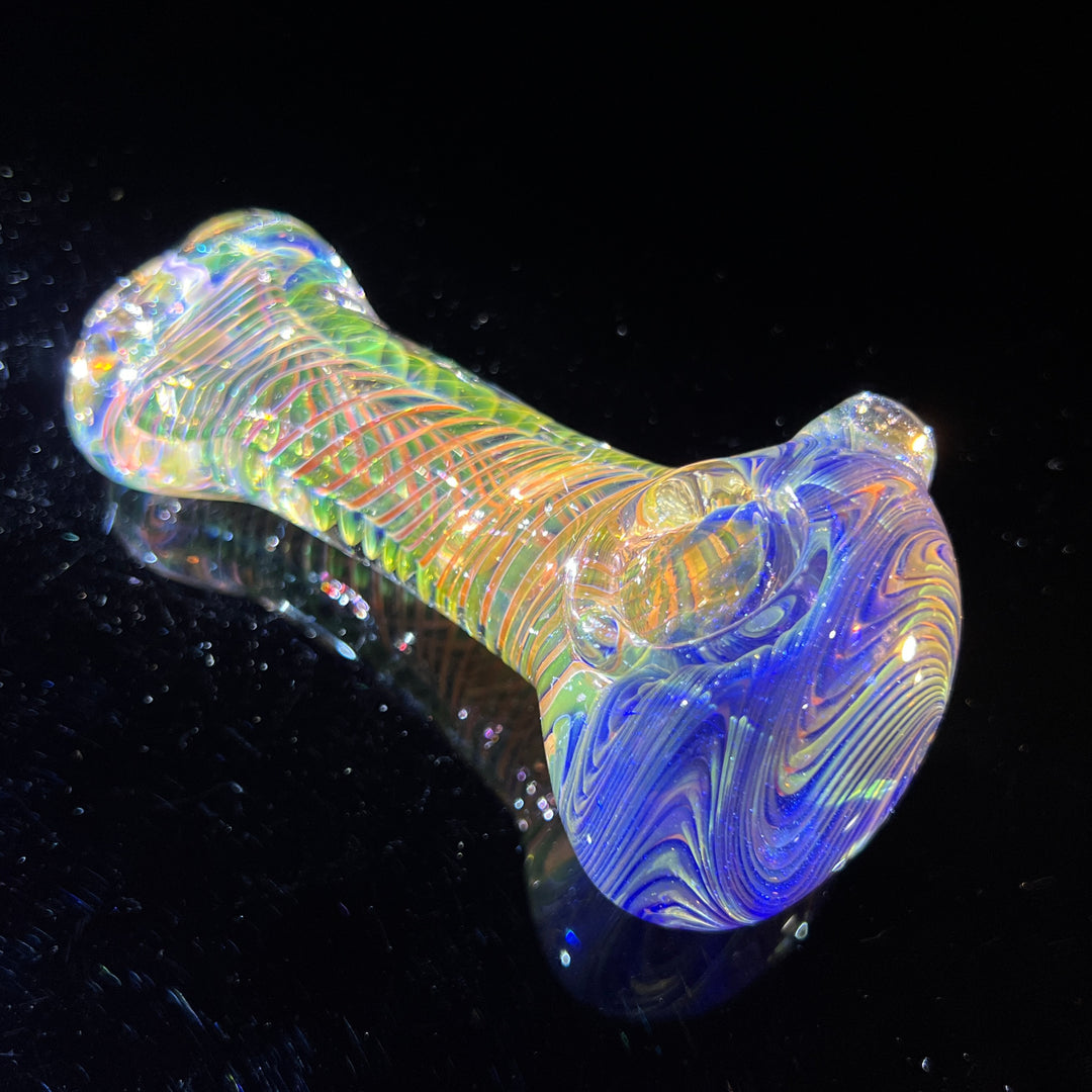 Fumed Swirl Pipe Glass Pipe TG   