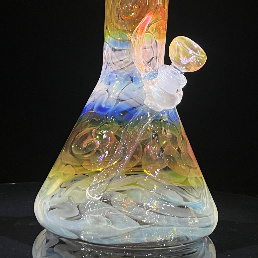 15" Fumed Swirling Beaker Bong Glass Pipe Mary Jane's Glass