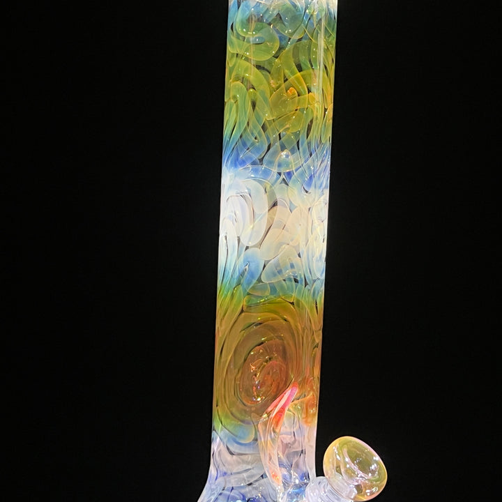 15" Fumed Swirling Beaker Bong Glass Pipe Mary Jane's Glass