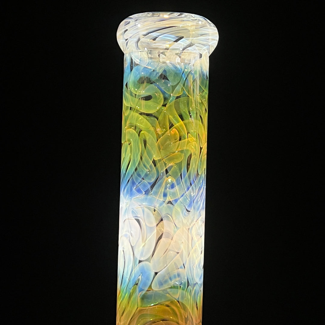 15" Fumed Swirling Beaker Bong Glass Pipe Mary Jane's Glass