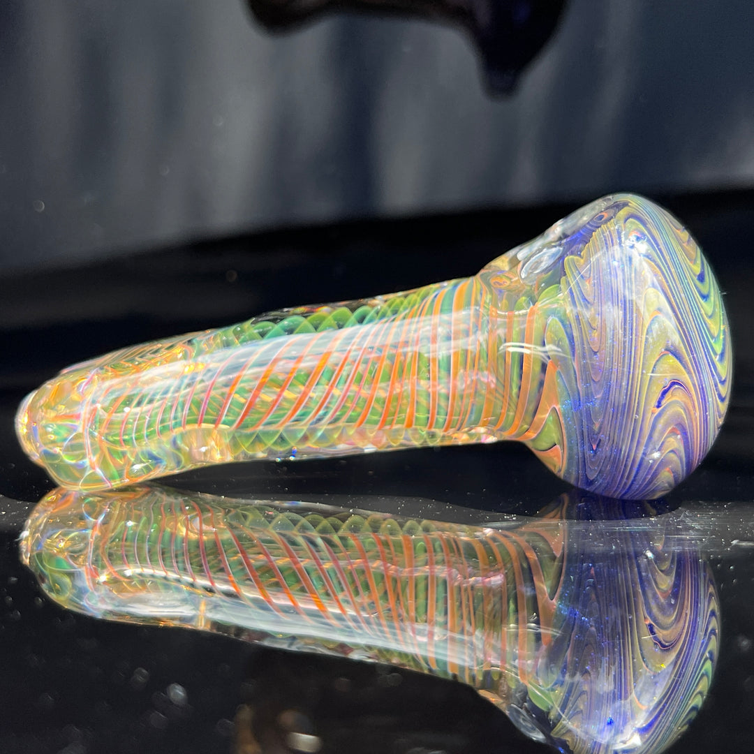 Fumed Swirl Pipe Glass Pipe TG