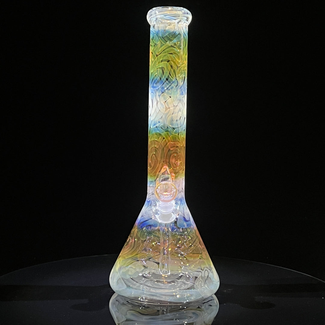 15" Fumed Swirling Beaker Bong Glass Pipe Mary Jane's Glass