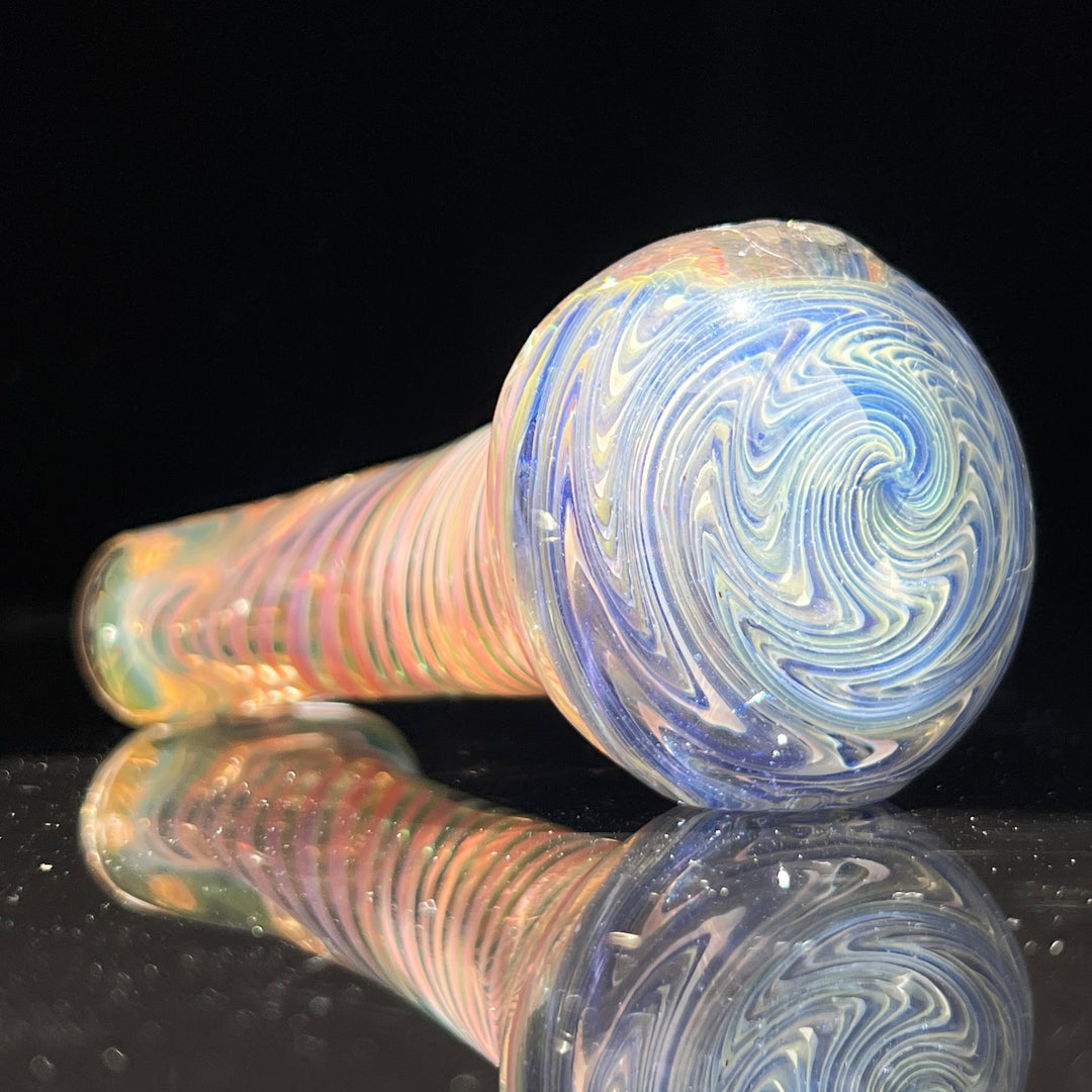 Fumed Swirl Pipe Glass Pipe TG   