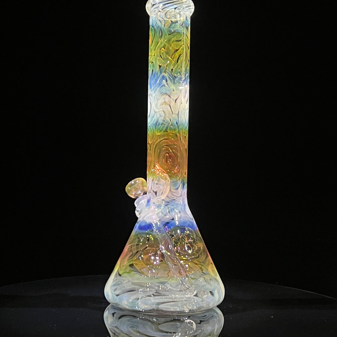 15" Fumed Swirling Beaker Bong Glass Pipe Mary Jane's Glass