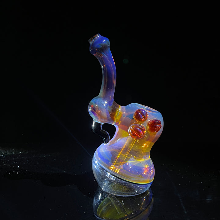 Purple Marble Bubbler Glass Pipe Sable Haze   