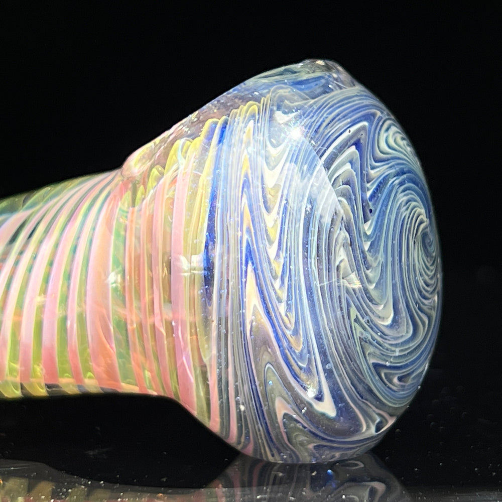 Fumed Swirl Pipe Glass Pipe TG   