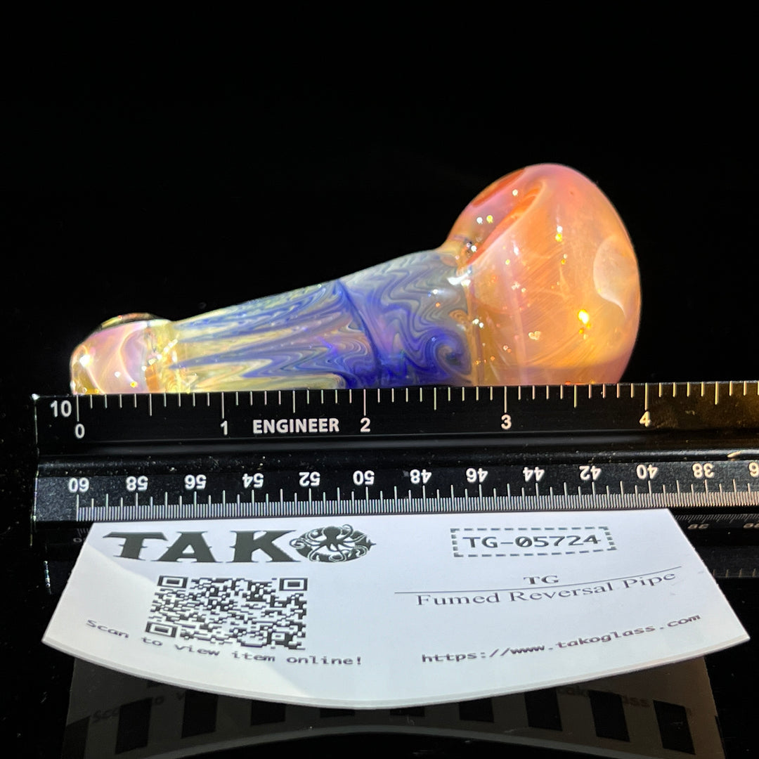 Fumed Reversal Pipe Glass Pipe TG   