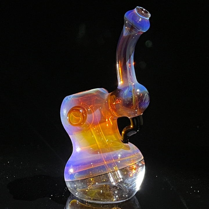 Purple Marble Bubbler Glass Pipe Sable Haze   