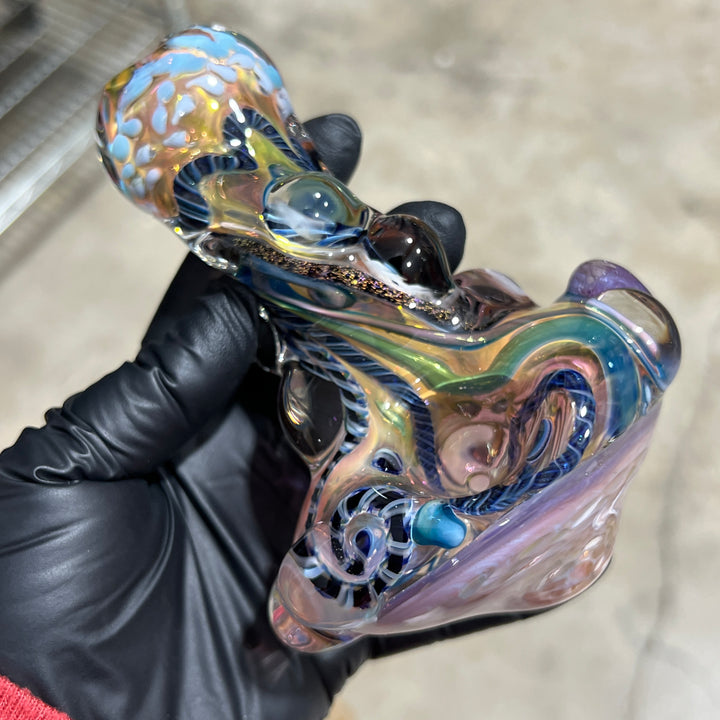 Molten Thick and Twisted Pipe Glass Pipe Molten Imagination   